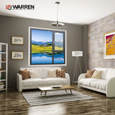 Warren Factory Direct Selling Thermal Break Aluminium Tilt Turn Window 3D Wood Grain Trans Casement Windows For Home